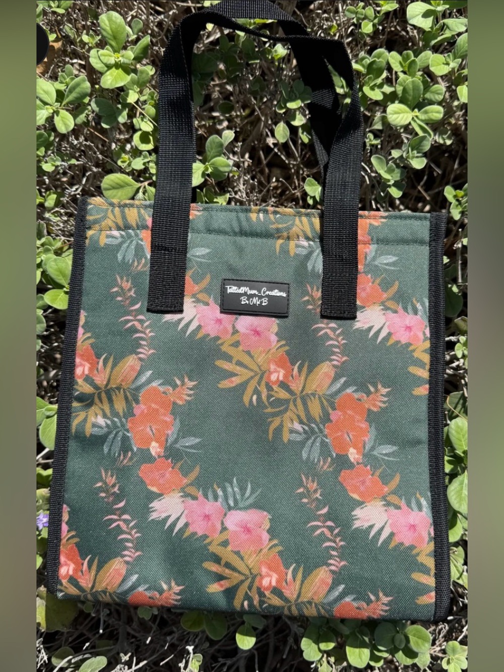 TattedMumCreations Hawaiian print lunch bag